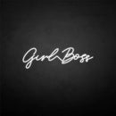 'Girl boss' neon sign - VINTAGE SIGN