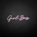 'Girl boss' neon sign - VINTAGE SIGN