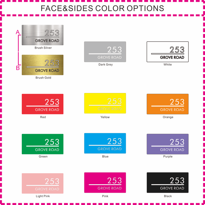 Custom House Number Light Box Address Signs - VINTAGE SIGN