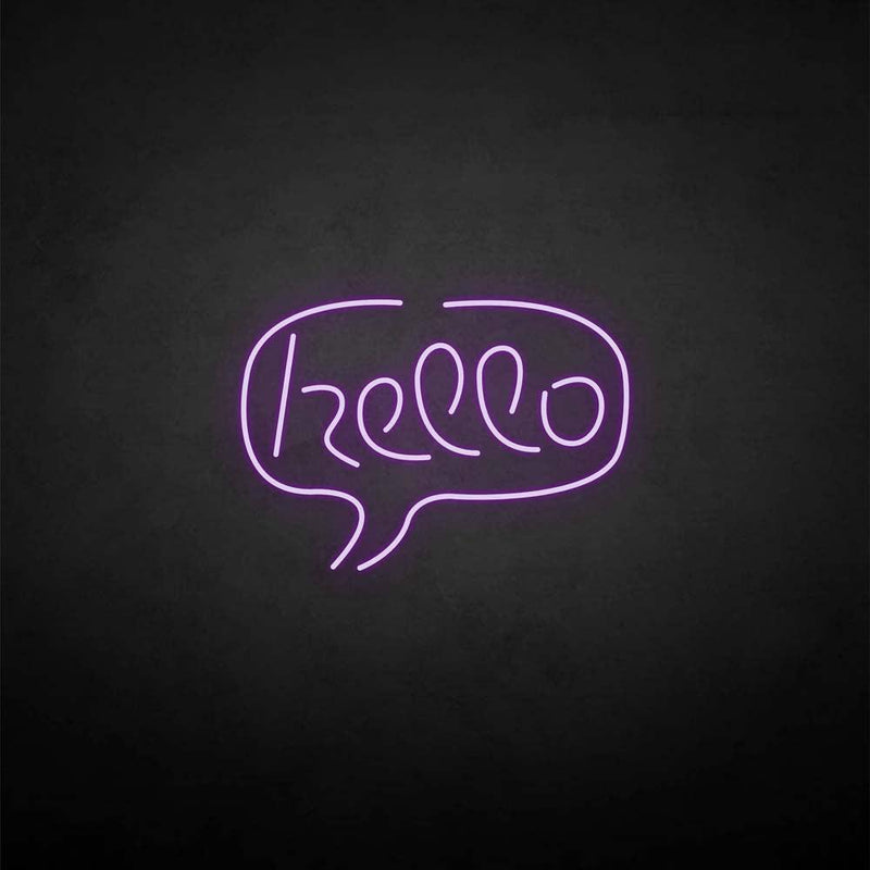 'Hello' neon sign - VINTAGE SIGN