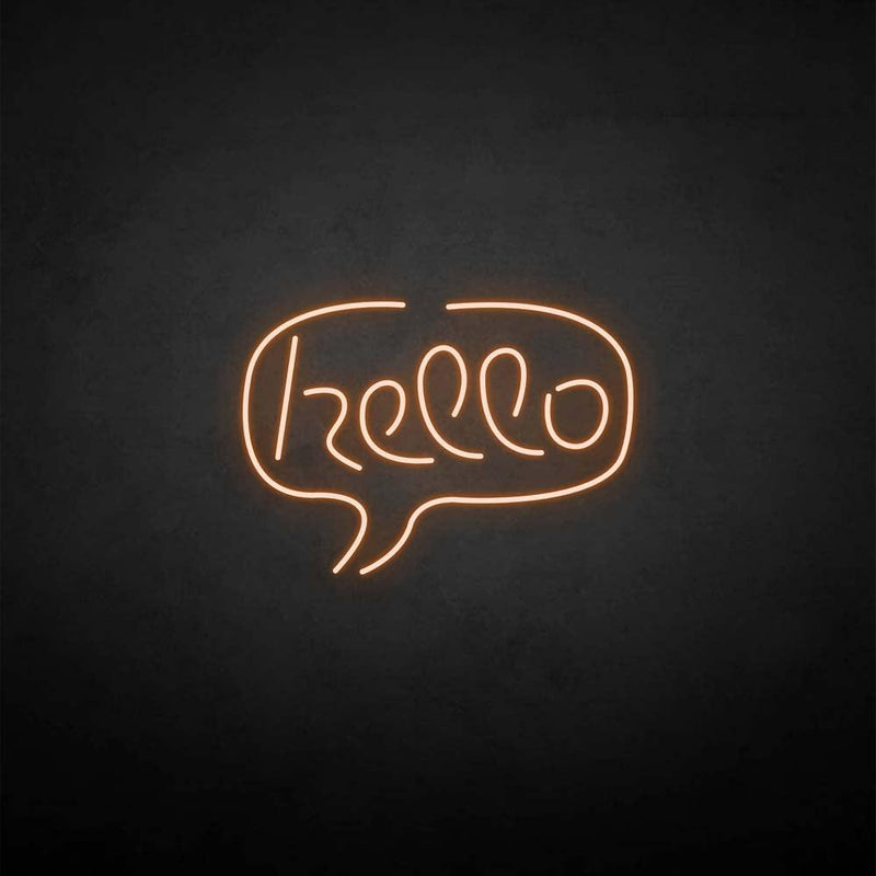 'Hello' neon sign - VINTAGE SIGN