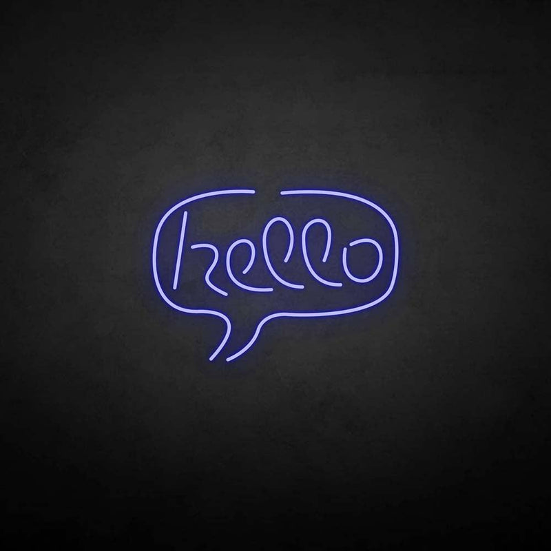 'Hello' neon sign - VINTAGE SIGN