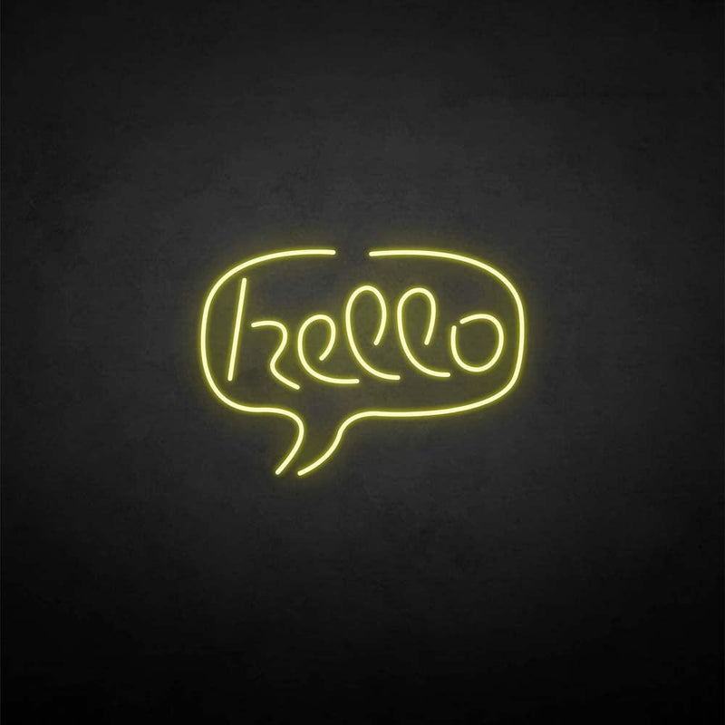 'Hello' neon sign - VINTAGE SIGN