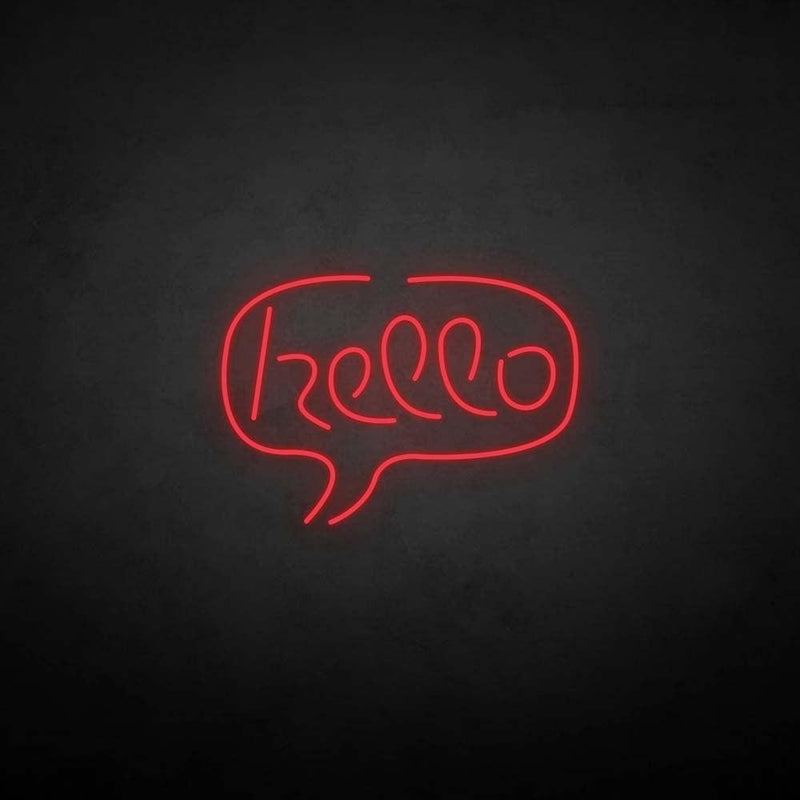 'Hello' neon sign - VINTAGE SIGN
