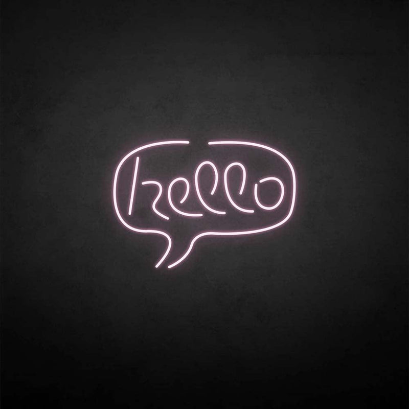 'Hello' neon sign - VINTAGE SIGN