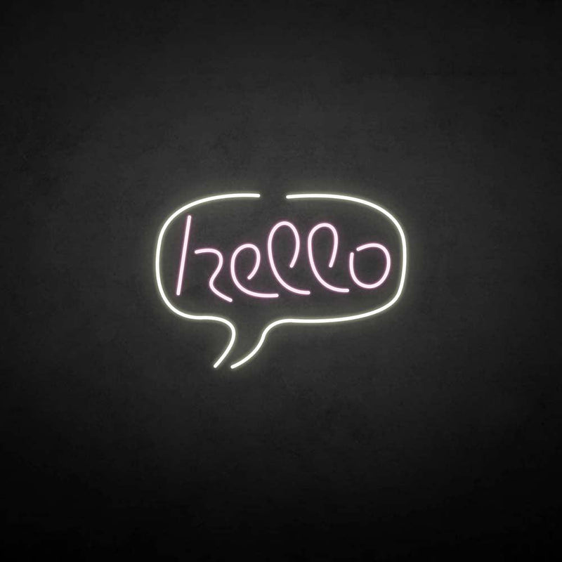 'Hello' neon sign - VINTAGE SIGN