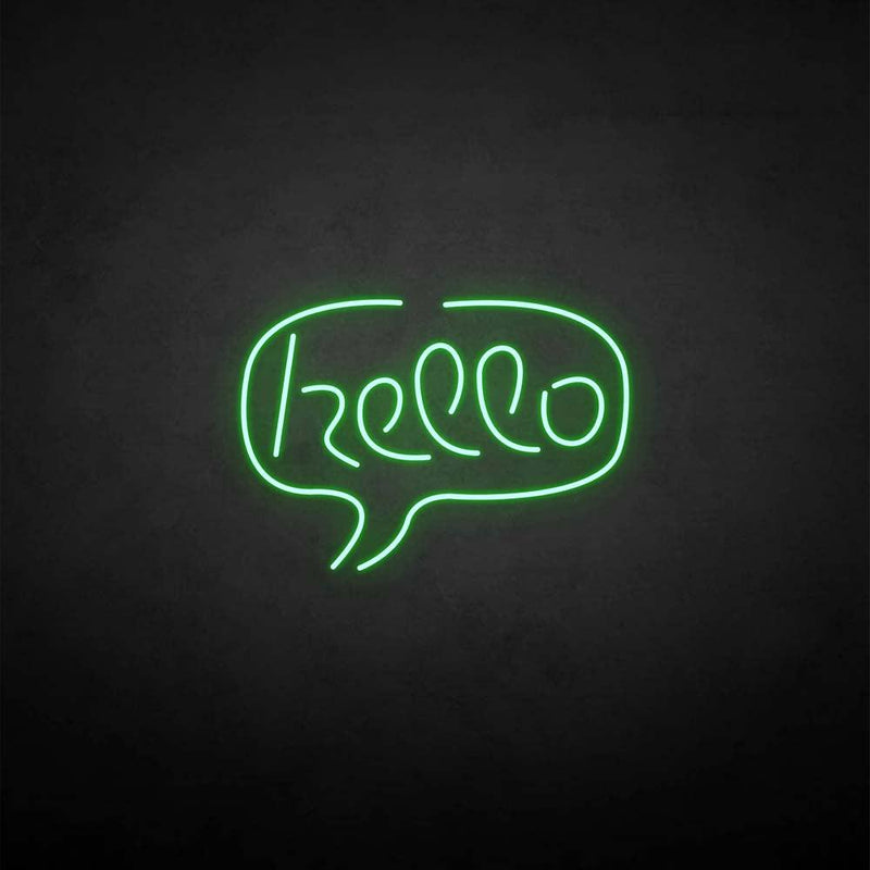 'Hello' neon sign - VINTAGE SIGN