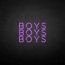 'boy boy boy' neon sign - VINTAGE SIGN