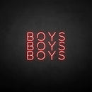 'boy boy boy' neon sign - VINTAGE SIGN