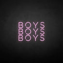 'boy boy boy' neon sign - VINTAGE SIGN