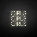 'girls girls girls' neon sign - VINTAGE SIGN