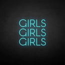 'girls girls girls' neon sign - VINTAGE SIGN