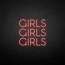 'girls girls girls' neon sign - VINTAGE SIGN