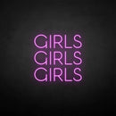 'girls girls girls' neon sign - VINTAGE SIGN