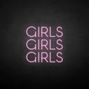 'girls girls girls' neon sign - VINTAGE SIGN
