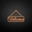 'Welcome' neon sign - VINTAGE SIGN