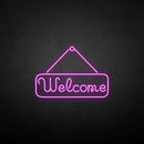 'Welcome' neon sign - VINTAGE SIGN