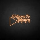 'Welcome to Tubers Play' neon sign - VINTAGE SIGN