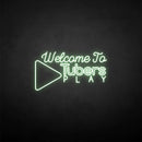 'Welcome to Tubers Play' neon sign - VINTAGE SIGN