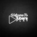 'Welcome to Tubers Play' neon sign - VINTAGE SIGN