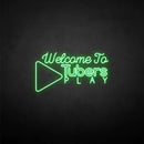 'Welcome to Tubers Play' neon sign - VINTAGE SIGN