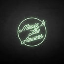 'Music is the answer' neon sign - VINTAGE SIGN