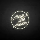 'Music is the answer' neon sign - VINTAGE SIGN