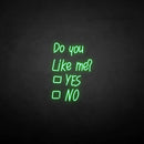 'Do you like me' neon sign - VINTAGE SIGN