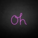 'Oh' neon sign - VINTAGE SIGN