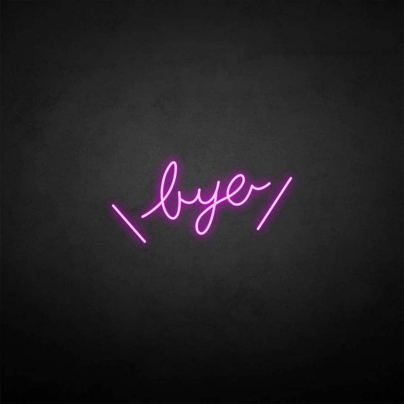 'Bye' neon sign - VINTAGE SIGN