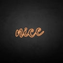 'Nice' neon sign - VINTAGE SIGN
