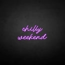 'Chilly weekend' neon sign - VINTAGE SIGN