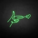 'send heart' neon sign - VINTAGE SIGN