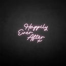 'Happy ever after X' neon sign - VINTAGE SIGN