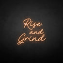 'Rise and Grind' neon sign - VINTAGE SIGN