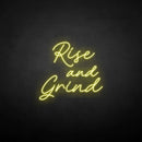 'Rise and Grind' neon sign - VINTAGE SIGN