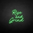 'Rise and Grind' neon sign - VINTAGE SIGN