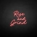 'Rise and Grind' neon sign - VINTAGE SIGN
