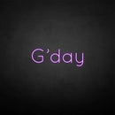 'G'day' neon sign - VINTAGE SIGN