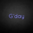 'G'day' neon sign - VINTAGE SIGN