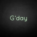 'G'day' neon sign - VINTAGE SIGN