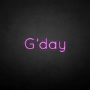 'G'day' neon sign - VINTAGE SIGN