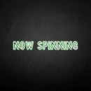 'NOW SPINNING' neon sign - VINTAGE SIGN