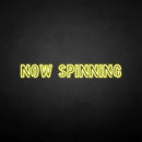 'NOW SPINNING' neon sign - VINTAGE SIGN