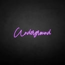 'Underground' neon sign - VINTAGE SIGN