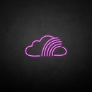 'Cloud with rainbow' neon sign - VINTAGE SIGN