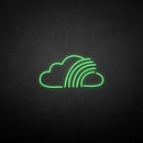'Cloud with rainbow' neon sign - VINTAGE SIGN