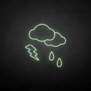 'Rain and lightning' neon sign - VINTAGE SIGN