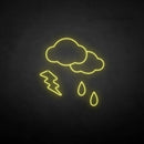 'Rain and lightning' neon sign - VINTAGE SIGN