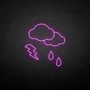 'Rain and lightning' neon sign - VINTAGE SIGN